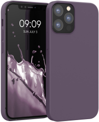 Husa Kwmobile pentru Apple iPhone 12/iPhone 12 Pro Mov inchis Silicon KWM000011JP099C 