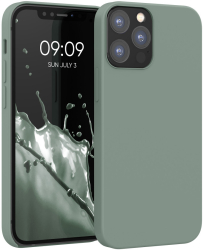 Husa Kwmobile pentru Apple iPhone 12/iPhone 12 Pro Verde Silicon KWM000011JP100C 