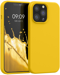 Husa Kwmobile pentru Apple iPhone 13 Pro Galben Silicon KWM000013OX048C 