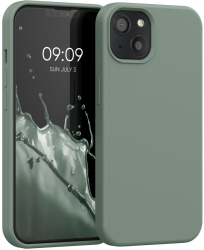 Husa Kwmobile pentru Apple iPhone 13 Verde Silicon KWM000013OV091C 