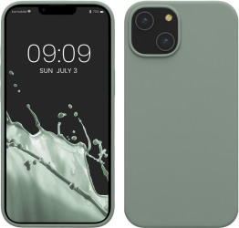Husa Kwmobile pentru Apple iPhone 14 Verde Silicon KWM000016NI033C 