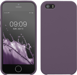 Husa Kwmobile pentru Apple iPhone 5/iPhone 5s/iPhone SE Mov inchis Silicon KWM000008GO102C 