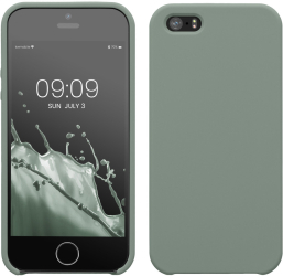 Husa Kwmobile pentru Apple iPhone 5/iPhone 5s/iPhone SE Verde Silicon KWM000008GO103C 