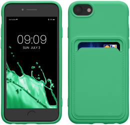 Husa Kwmobile pentru Apple iPhone 8/iPhone 7/iPhone SE 2 Verde Silicon KWM0000134I013C 