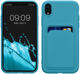 Husa Kwmobile pentru Apple iPhone XR Albastru deschis Silicon KWM0000134H013C 