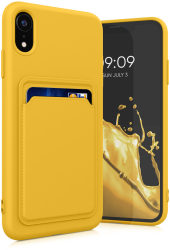 Husa Kwmobile pentru Apple iPhone XR Galben Silicon KWM0000134H012C 