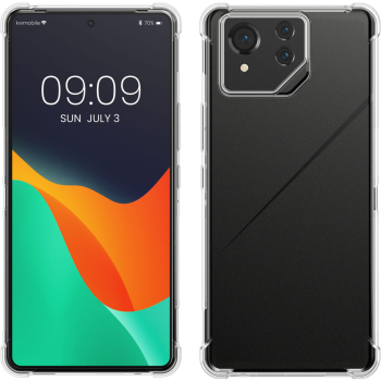 Husa Kwmobile pentru Asus ROG Phone 8 Pro Transparent Silicon KWM000022QI001C 