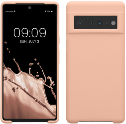 Husa Kwmobile pentru Google Pixel 6 Pro Crem Silicon KWM000013OI045C 