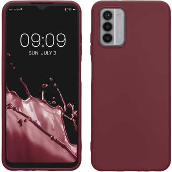 Husa Kwmobile pentru Nokia G42 5G Visiniu Silicon KWM000021KN003C 