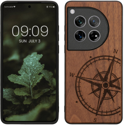 Husa Kwmobile pentru OnePlus 12 Maro Lemn KWM000022QB001C 