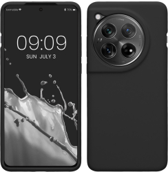 Husa Kwmobile pentru OnePlus 12 Negru Silicon KWM000022QC001C 
