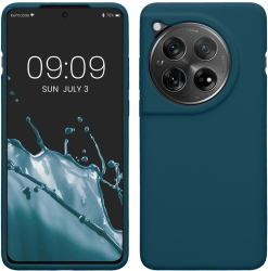 Husa Kwmobile pentru OnePlus 12 Verde inchis Silicon KWM000022QC003C 