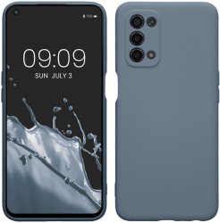 Husa Kwmobile pentru OPPO A74 5G/A54 5G Albastru inchis Silicon KWM0000157U020C 