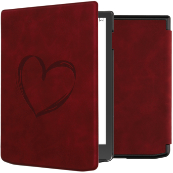 Husa Kwmobile pentru PocketBook InkPad 4 Rosu inchis Piele ecologica 61644.01 