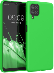 Husa Kwmobile pentru Samsung Galaxy A12 Verde Silicon KWM000012BL059C 
