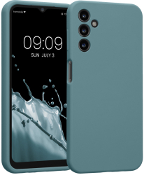 Husa Kwmobile pentru Samsung Galaxy A14 5G Verde inchis Silicon KWM000018GD035C 