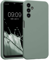 Husa Kwmobile pentru Samsung Galaxy A14 5G Verde Silicon KWM000018GD040C 