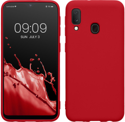 Husa Kwmobile pentru Samsung Galaxy A20e Rosu Silicon KWM0000102J029C 