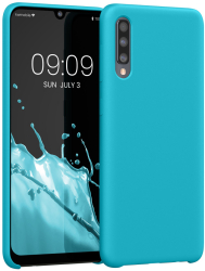 Husa Kwmobile pentru Samsung Galaxy A50 Albastru deschis Silicon KWM0000102C036C 