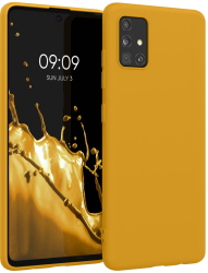Husa Kwmobile pentru Samsung Galaxy A51 Galben Silicon KWM000010YZ049C 