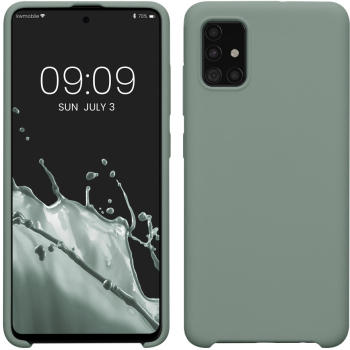 Husa Kwmobile pentru Samsung Galaxy A51 Verde Silicon KWM000010ZA054C 