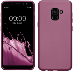 Husa Kwmobile pentru Samsung Galaxy A8 2018 Mov Silicon KWM0000093L010C 