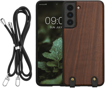 Husa Kwmobile pentru Samsung Galaxy S21 FE Maro Lemn KWM000021OB001C 