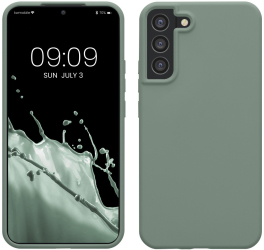 Husa Kwmobile pentru Samsung Galaxy S22 Plus Verde Silicon KWM000014GW068C 