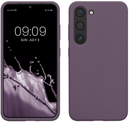 Husa Kwmobile pentru Samsung Galaxy S23 Mov inchis Silicon KWM000017WB044C 