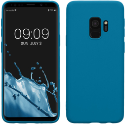 Husa Kwmobile pentru Samsung Galaxy S9 Albastru Silicon KWM000008OR021C 