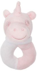 Jucarie zornaitoare unicorn roz Soft Touch 