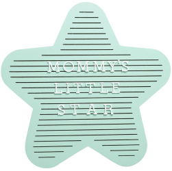 Pearhead - Tabla decorativa steluta cu litere pentru personalizare 