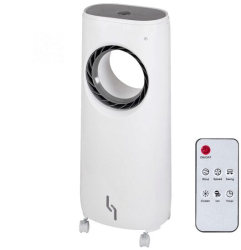 Racitor de aer mobil functie de umidificare si ionizare 80 W rezervor apa 3 l 3 viteze butoane tactile si telecomanda 