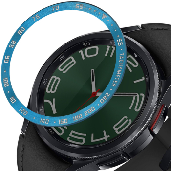 Rama cadran Kwmobile pentru Samsung Galaxy Watch 6 Classic Albastru Aluminiu KWM0000259B002C 