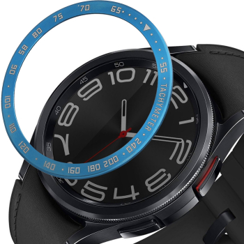 Rama cadran Kwmobile pentru Samsung Galaxy Watch 6 Classic Albastru Aluminiu KWM0000259C002C 