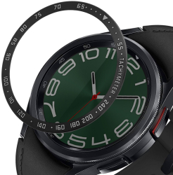 Rama cadran Kwmobile pentru Samsung Galaxy Watch 6 Classic Negru/Argintiu Aluminiu KWM0000259B001C 
