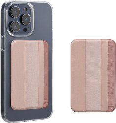 Set 2 Card pocket Kwmobile pentru telefoane Roz Piele ecologica KWM0000199G003C 