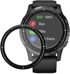 Set 2 Folii de protectie Kwmobile pentru Garmin Vivoactive 4 Transparent/Negru Polimer KWM000024UX001C 