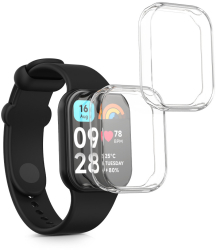 Set 2 Huse Kwmobile pentru Xiaomi Mi Band 8 Pro Transparent Silicon KWM0000250N001C 