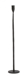 Set 2 sfesnice metal negru Tehri 11x60 cm 