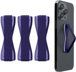 Set 3 Suporti elastici Kwmobile pentru telefoane Mov Plastic KWM000008OB041C 