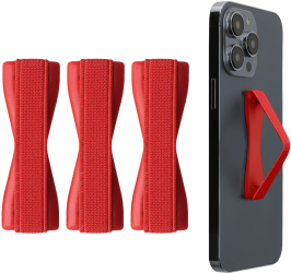 Set 3 Suporti elastici Kwmobile pentru telefoane Rosu Plastic KWM000008OB039C 