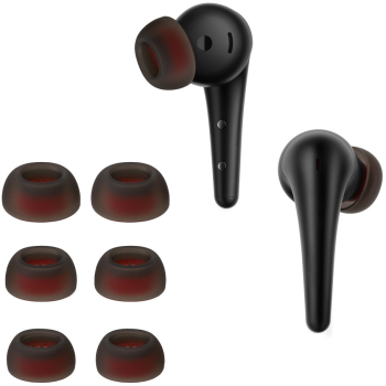 Set 6 Varfuri de schimb Kwmobile pentru 1More Aero Negru Silicon KWM0000259P001C 