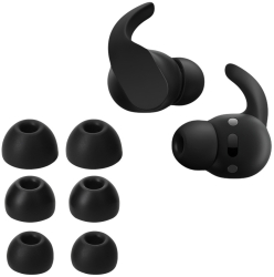 Set 6 Varfuri de schimb Kwmobile pentru Beats Fit Pro Negru Silicon KWM0000259Q001C 
