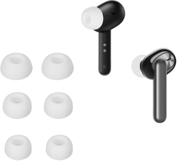 Set 6 Varfuri de schimb Kwmobile pentru OPPO Enco Air/Enco W31 Negru Silicon KWM000024SV001C 