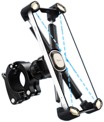 Suport de telefon pentru bicicleta motocicleta 360° Baseus Bike Holder SUQX-01 Negru 