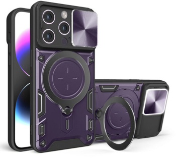 Husa pentru Apple iPhone 15 Pro Max Marmalis CamGuard Pro Mov 