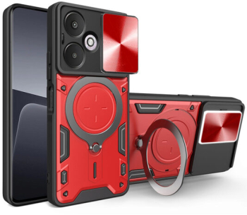 Husa pentru Xiaomi Redmi 13C 5G / Poco M6 Marmalis CamGuard Pro Rosu 