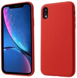 Husa protectie compatibila cu Apple iPhone XR Liquid Silicone Case Rosu 