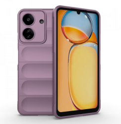 Husa wave compatibila cu xiaomi redmi 13c Grip Anti-Soc Tpu Light Purple 